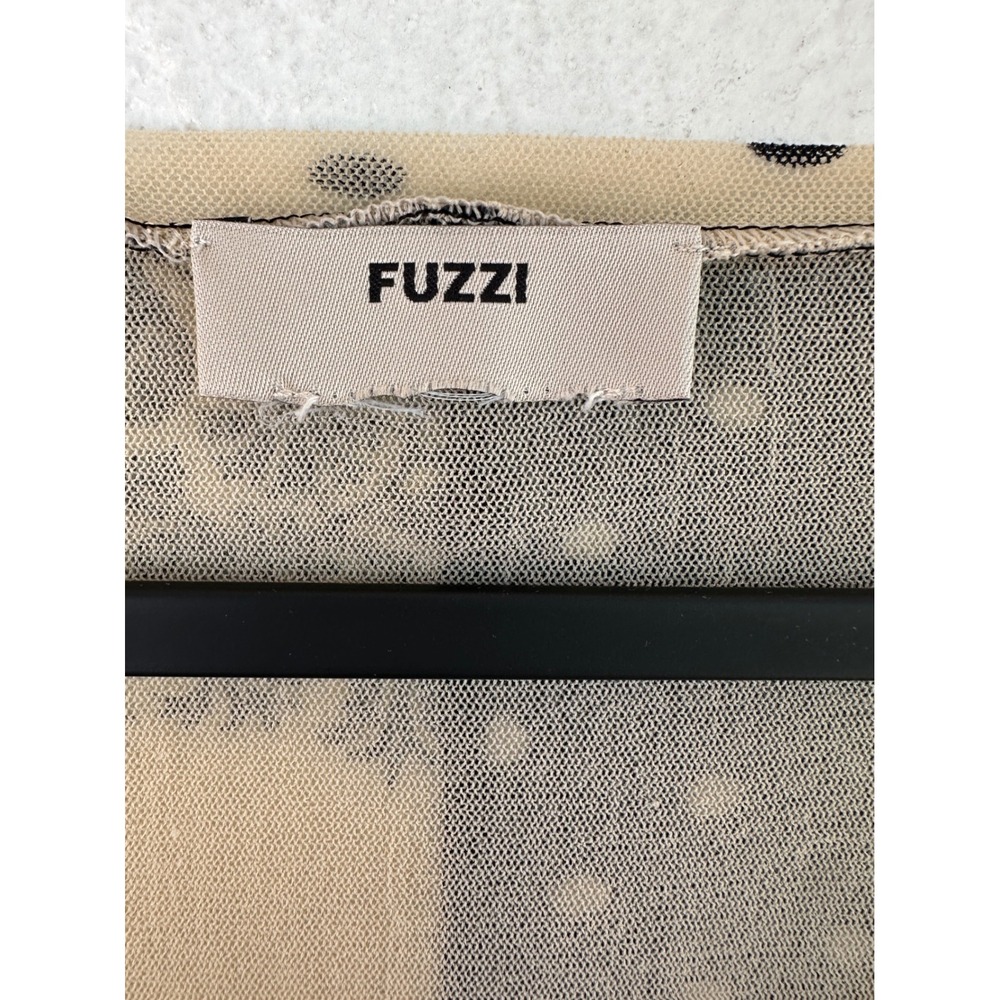 FUZZI Jean Paul Gaultier Y2K Mesh Sheer Top Polka Dot Medium Avant Garde - Picture 5 of 6